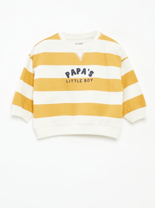 Sweater van niet-opgeruwde joggingstof - Kiabi