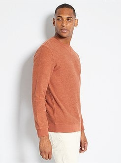 Sweater van omgekeerd molton - Kiabi