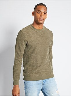 Sweater van omgekeerd molton - Kiabi