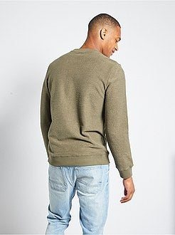 Sweater van omgekeerd molton - Kiabi