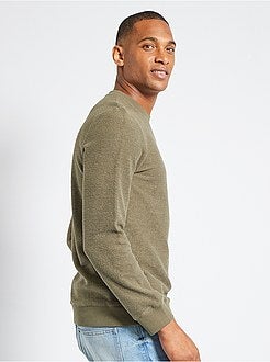 Sweater van omgekeerd molton - Kiabi