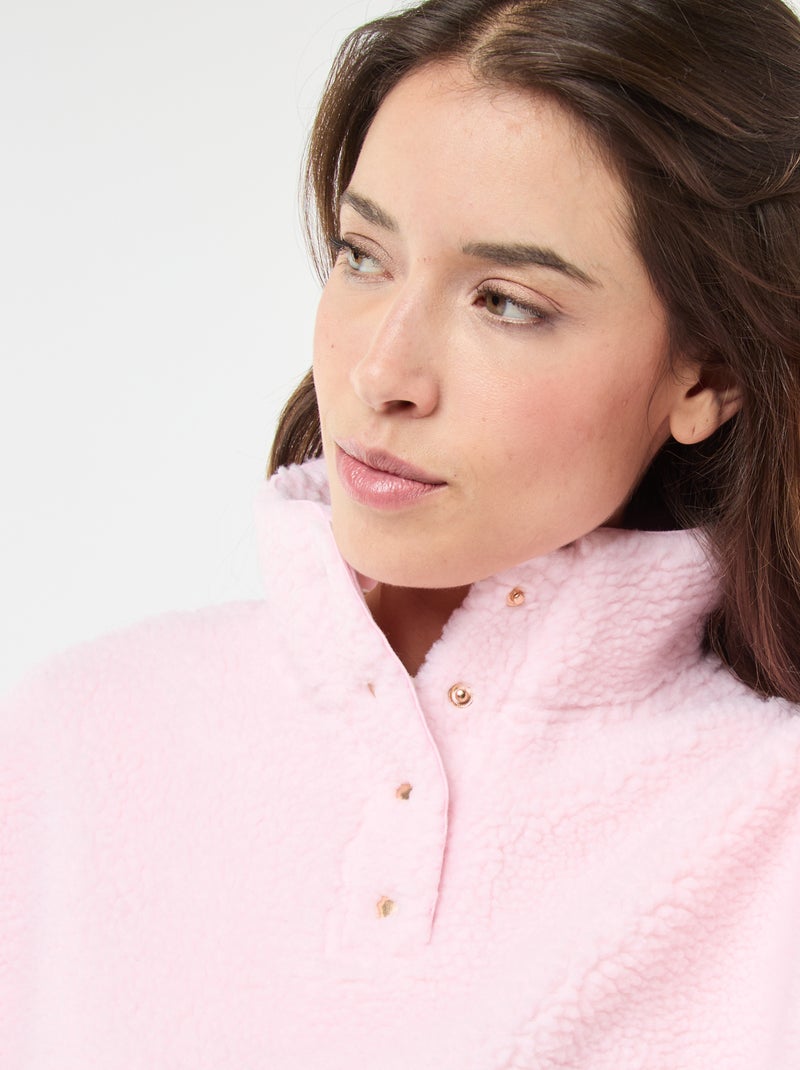 Sweater van teddystof Rose - Kiabi