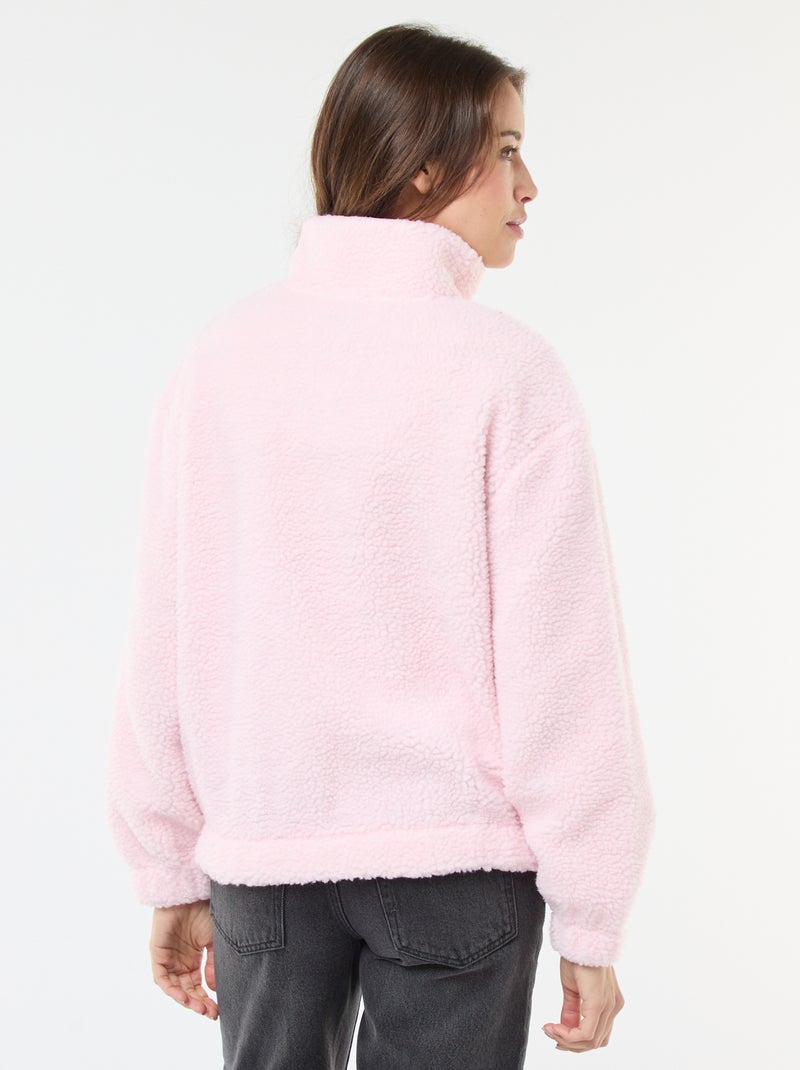 Sweater van teddystof Rose - Kiabi