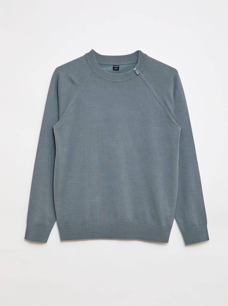 Sweater van tricot - So Easy Blauw - Kiabi