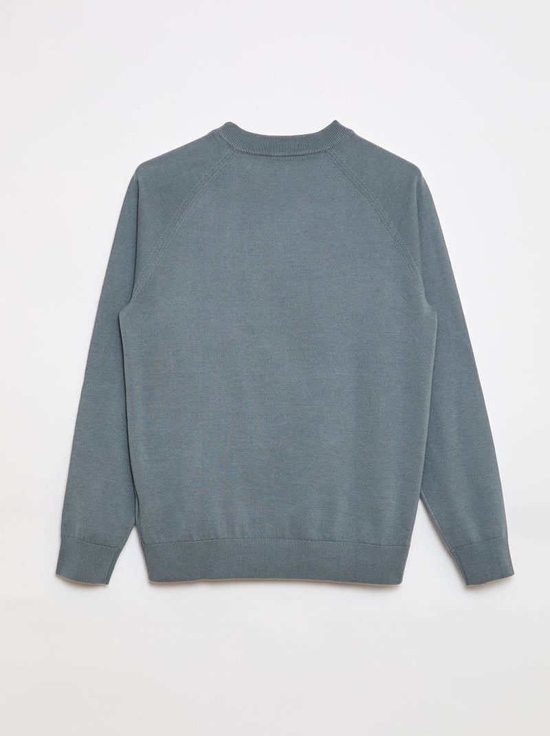 Sweater van tricot - So Easy Blauw - Kiabi