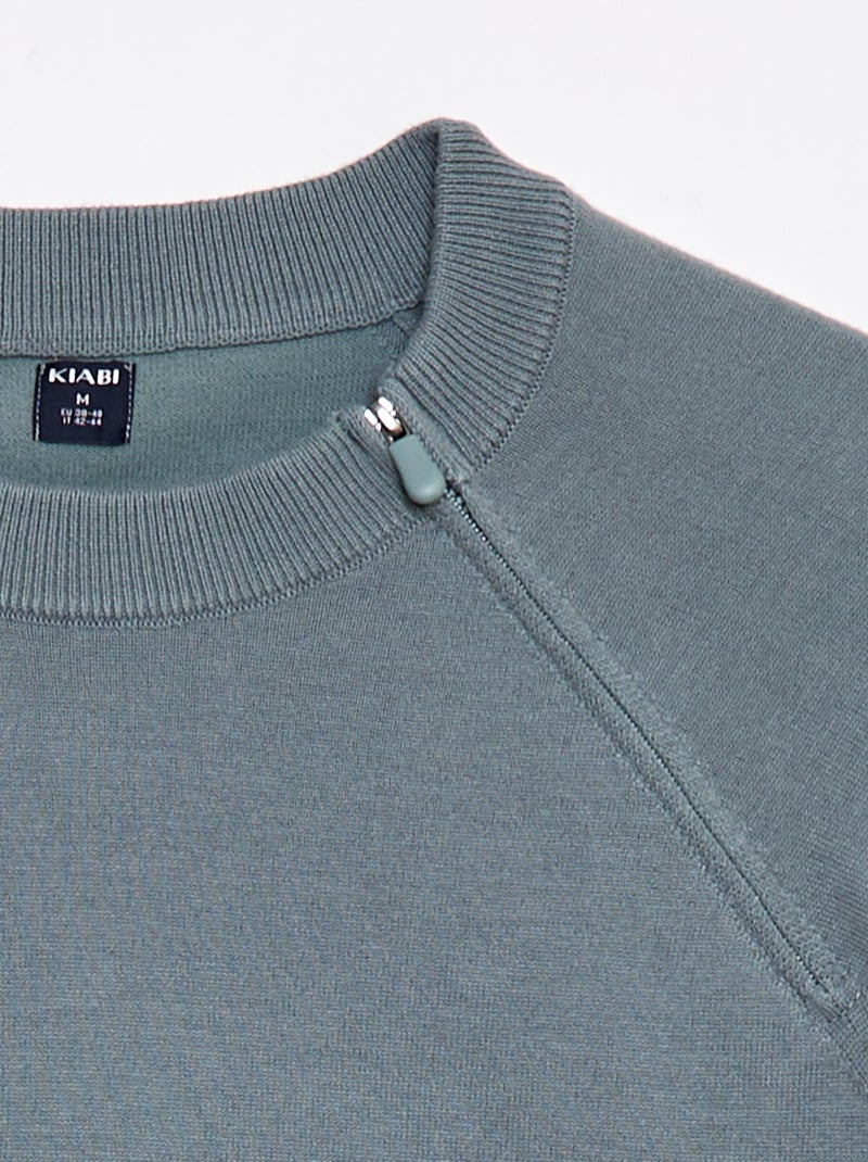 Sweater van tricot - So Easy Blauw - Kiabi