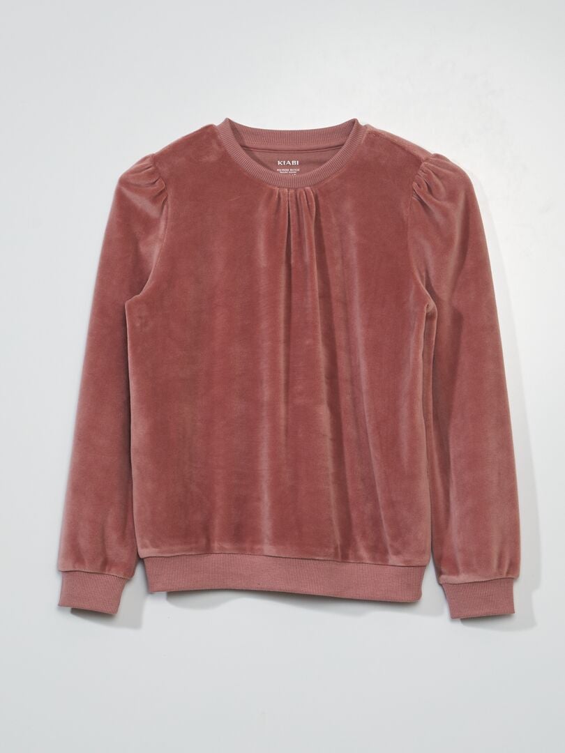 Sweater van velours ROSE - Kiabi