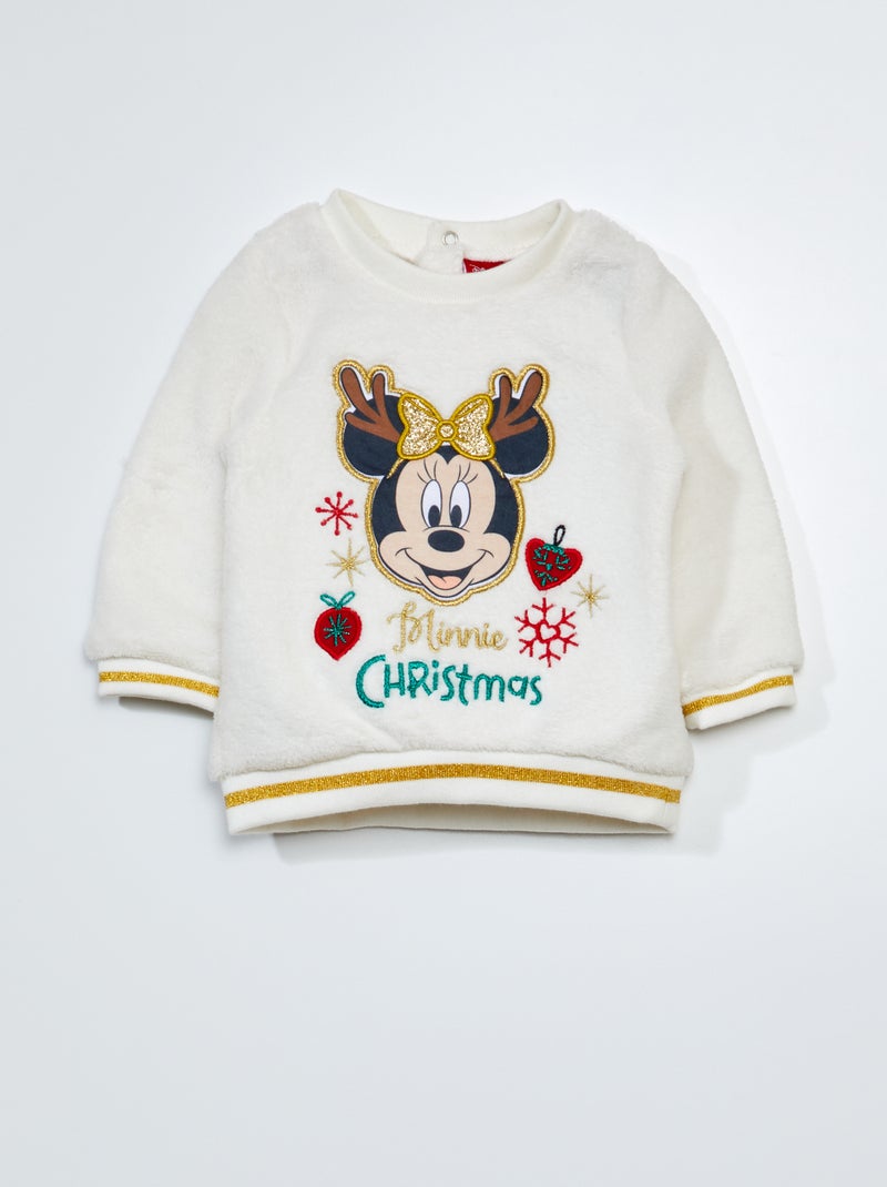 Sweater van zacht tricot 'Minnie' BIEGE - Kiabi