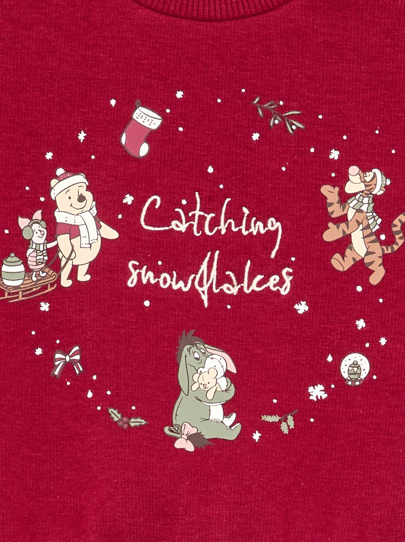 Sweater 'Winnie' 'Disney' met ruches op de schouders Rood - Kiabi