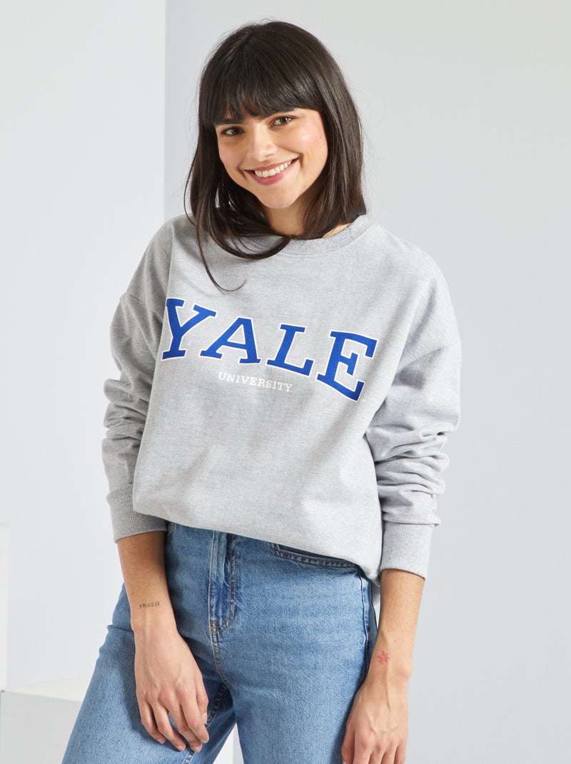 Sweater 'Yale University' GRIJS - Kiabi
