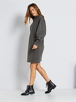 Sweaterjurk met pofmouwen - Kiabi