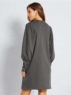 Sweaterjurk met pofmouwen - Kiabi