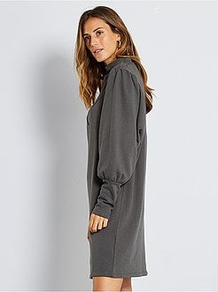 Sweaterjurk met pofmouwen - Kiabi