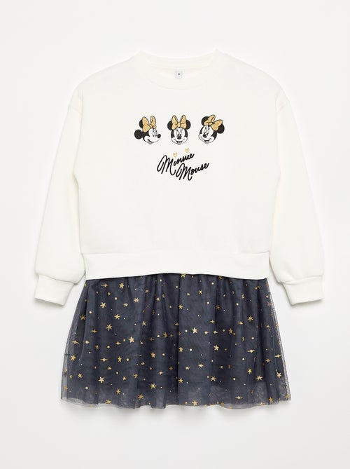 Sweatjurk van joggingstof en tule 'Minnie' 'Disney' - Kiabi Sweatjurk van joggingstof en tule 'Minnie' 'Disney' - Kiabi