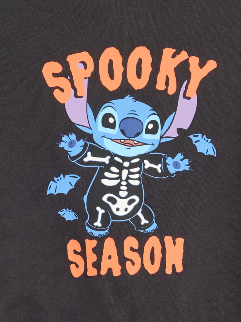 Sweatshirt 'Halloween' 'Disney' 'Stitch' Donkergrijs / Antraciet - Kiabi