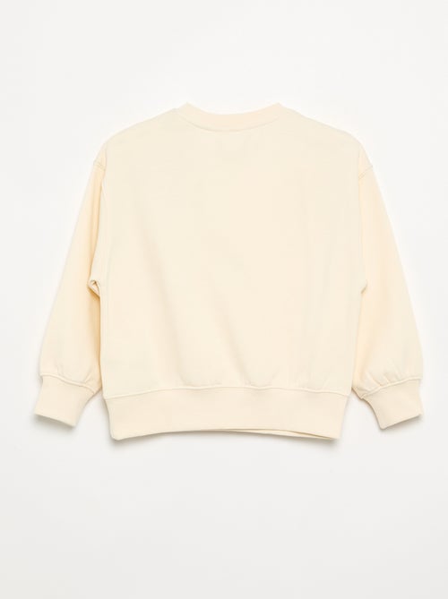 Sweatshirt met 3D-bloemenapplicaties - Kiabi Sweatshirt met 3D-bloemenapplicaties - Kiabi