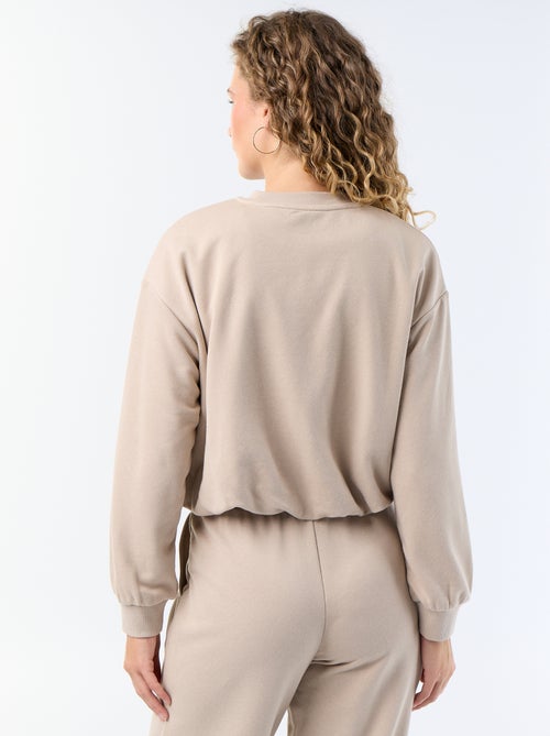 Sweatshirt met bolle pasvorm van french terry - Kiabi