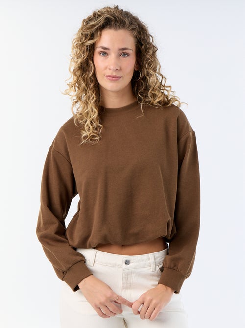 Sweatshirt met bolle pasvorm van french terry - Kiabi