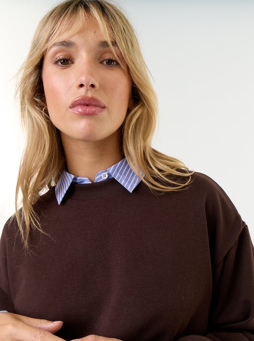 Sweatshirt met bolle pasvorm van french terry - Kiabi