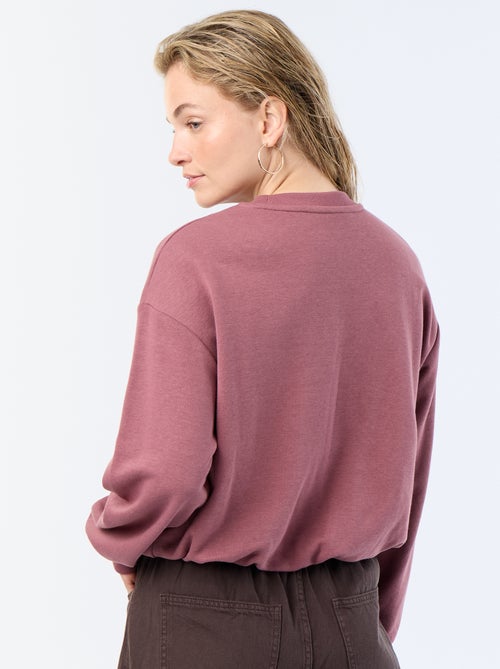 Sweatshirt met bolle pasvorm van french terry - Kiabi