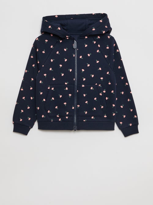 Sweatshirt met capuchon, ritssluiting en magneetsluiting - So Easy - Kiabi