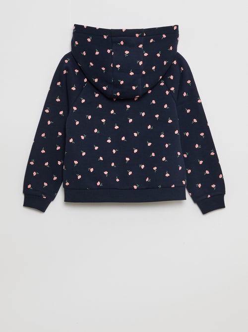 Sweatshirt met capuchon, ritssluiting en magneetsluiting - So Easy - Kiabi