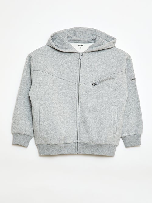 Sweatshirt met capuchon van fleece - Kiabi