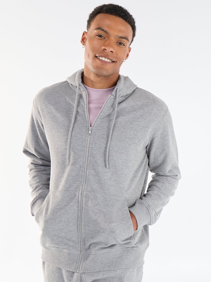 Sweatshirt met capuchon van French Terry Grijs - Kiabi