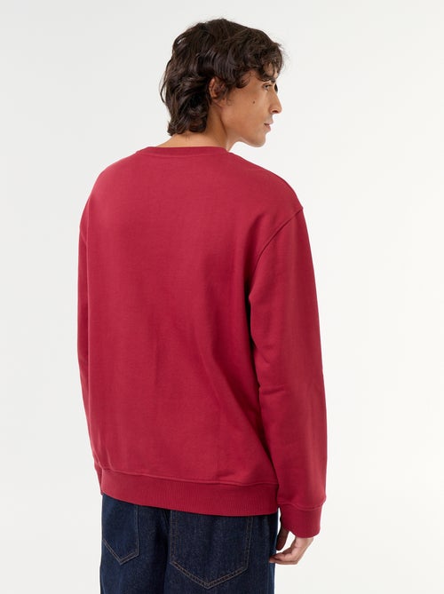 Sweatshirt met geborduurde opschriften in sportieve stijl - Kiabi Sweatshirt met geborduurde opschriften in sportieve stijl - Kiabi