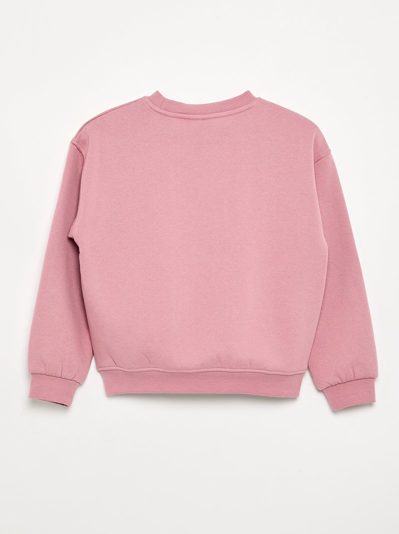 Sweatshirt met lange mouwen 'Disney' 'Stitch & Angel' Rose - Kiabi