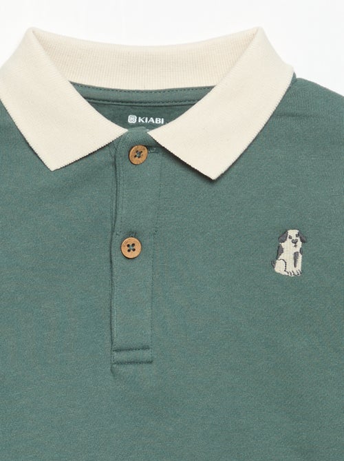 Sweatshirt met lange mouwen en polokraag - Kiabi