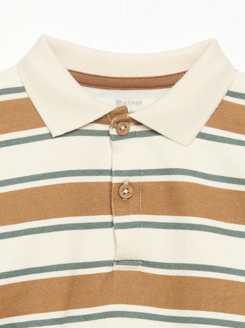 Sweatshirt met lange mouwen en polokraag - Kiabi