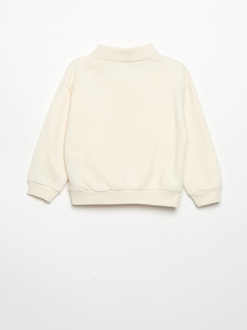 Sweatshirt met lange mouwen en polokraag - Kiabi