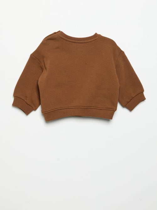 Sweatshirt met lange mouwen en print - Kiabi
