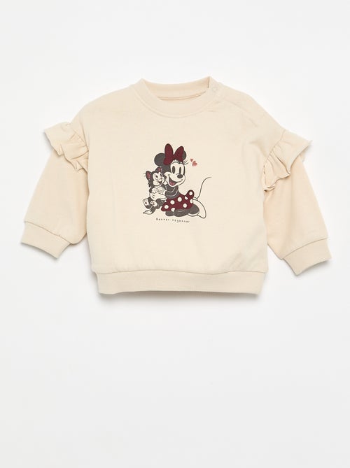 Sweatshirt met lange mouwen en ruches op de schouders - Kiabi