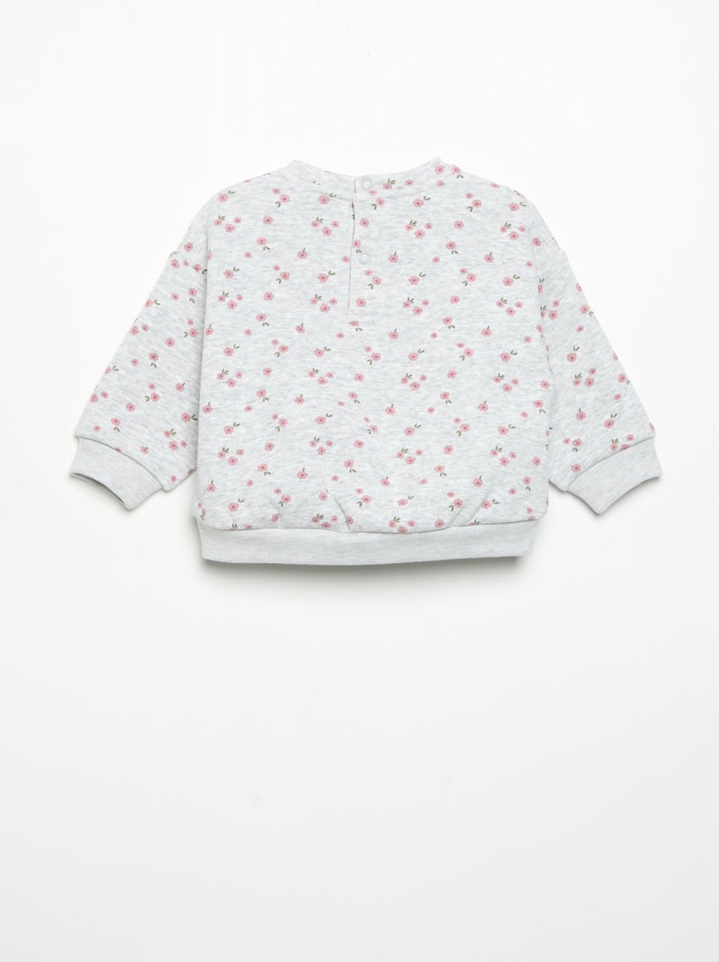 Sweatshirt met lange mouwen Grijs - Kiabi