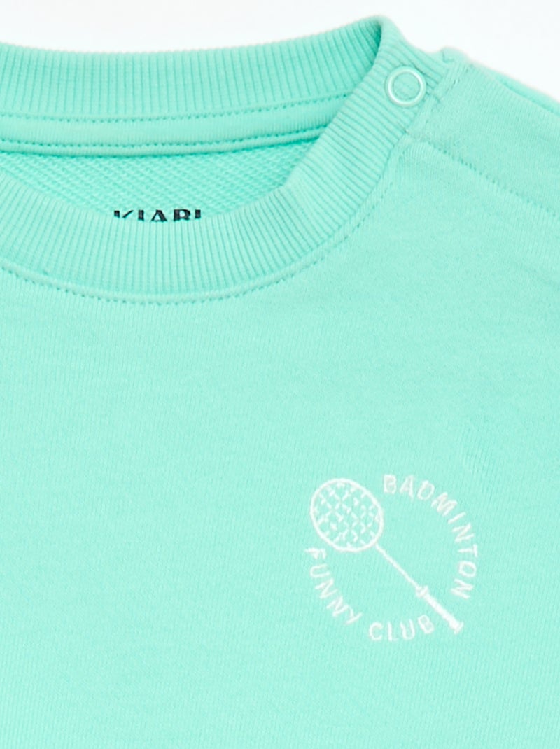 Sweatshirt met lange mouwen Groen - Kiabi