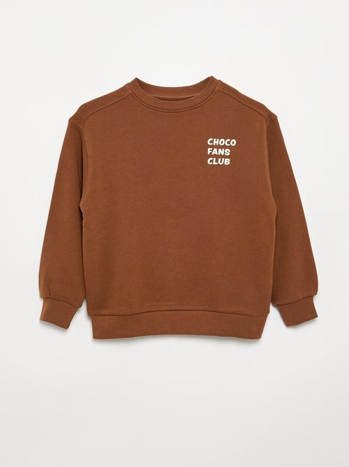 Sweatshirt met lange mouwen in loose fit-model - Kiabi Sweatshirt met lange mouwen in loose fit-model - Kiabi