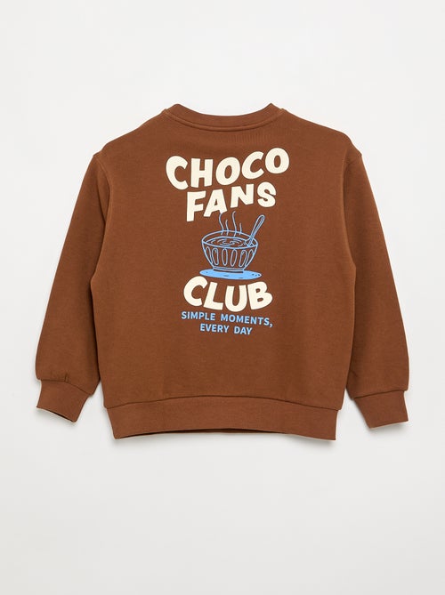 Sweatshirt met lange mouwen in loose fit-model - Kiabi Sweatshirt met lange mouwen in loose fit-model - Kiabi