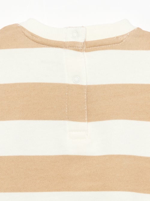 Sweatshirt met lange mouwen van fleece met animatie - Kiabi