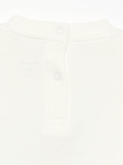 Sweatshirt met lange mouwen van fleece met animatie - Kiabi
