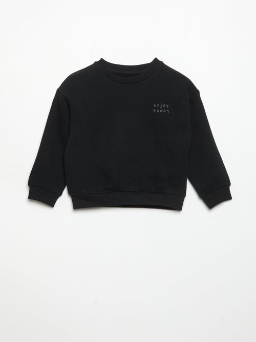 Sweatshirt met lange mouwen van molton - Kiabi