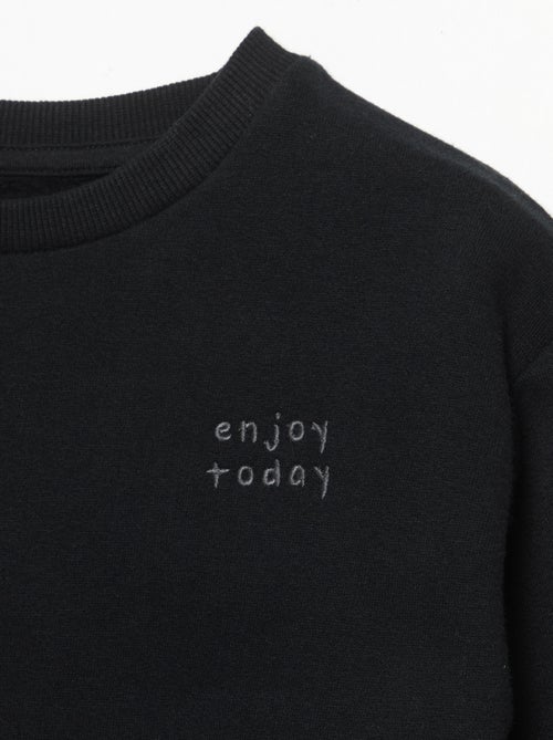 Sweatshirt met lange mouwen van molton - Kiabi