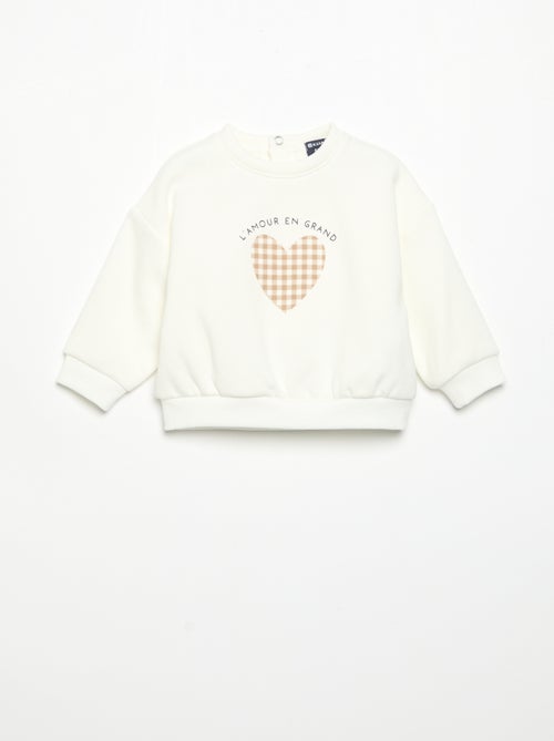 Sweatshirt met lange mouwen - Kiabi