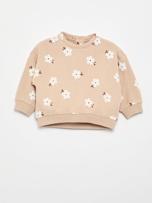 Sweatshirt met motief van molton - Kiabi