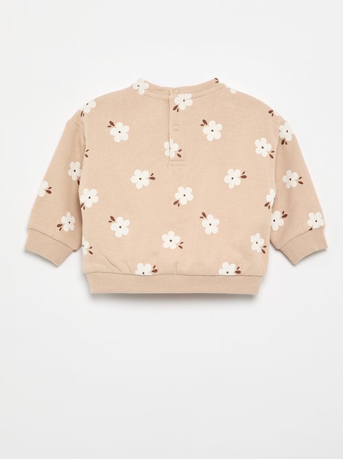 Sweatshirt met motief van molton - Kiabi