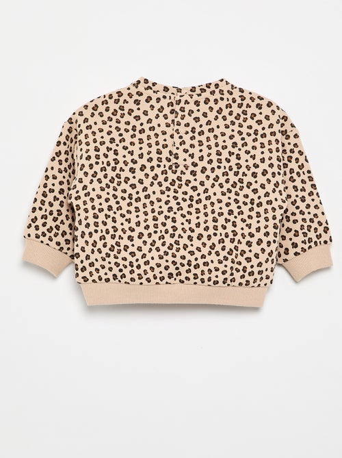 Sweatshirt met motief van molton - Kiabi