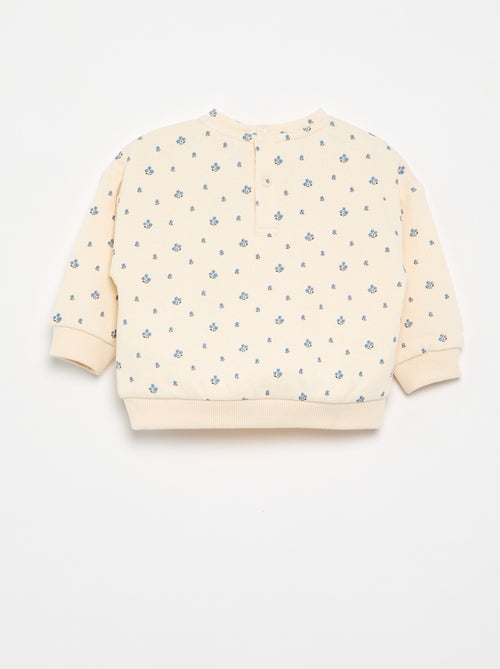 Sweatshirt met motief van molton - Kiabi