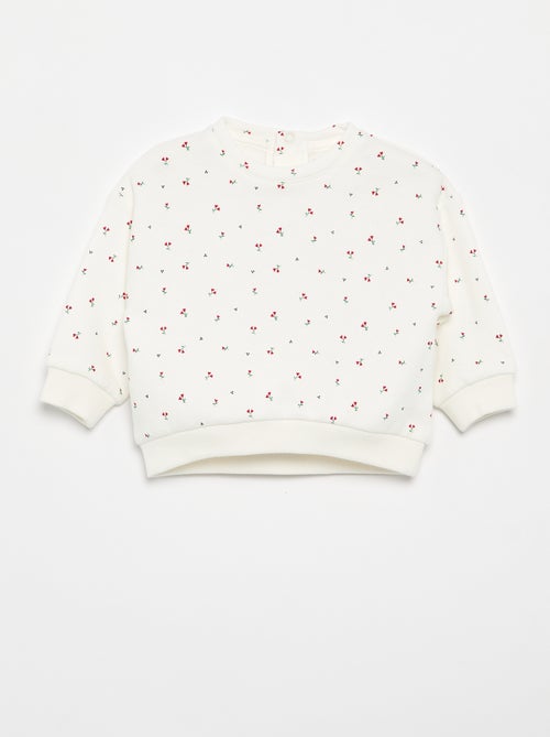 Sweatshirt met motief van molton - Kiabi