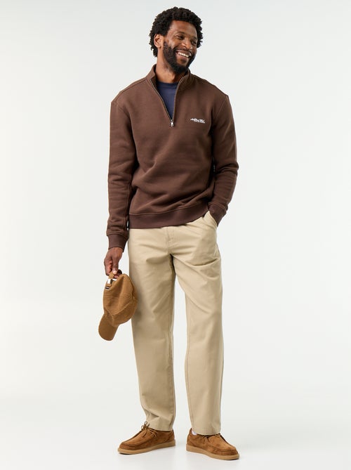 Sweatshirt met opstaande kraag - Kiabi